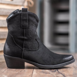 Seastar Botas de vaquero calientes con tacones altos negro 2