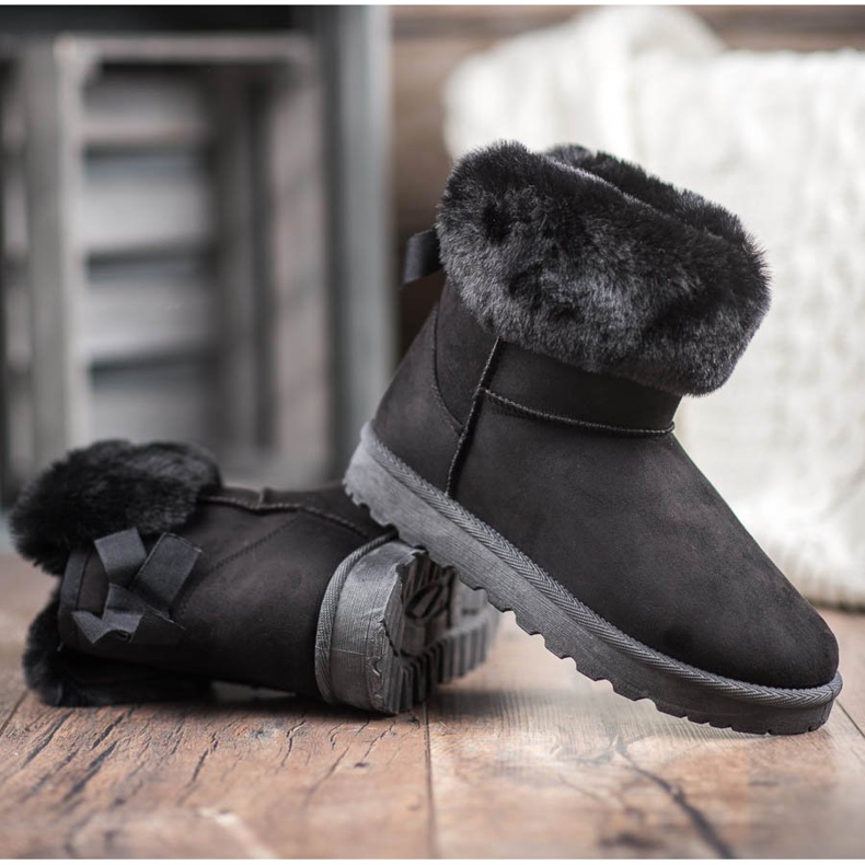 SHELOVET Mukluki con piel negro 1