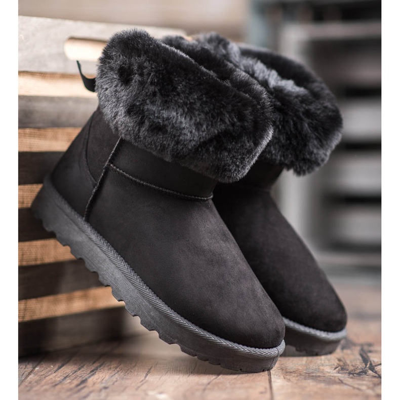 SHELOVET Mukluki con piel negro 2