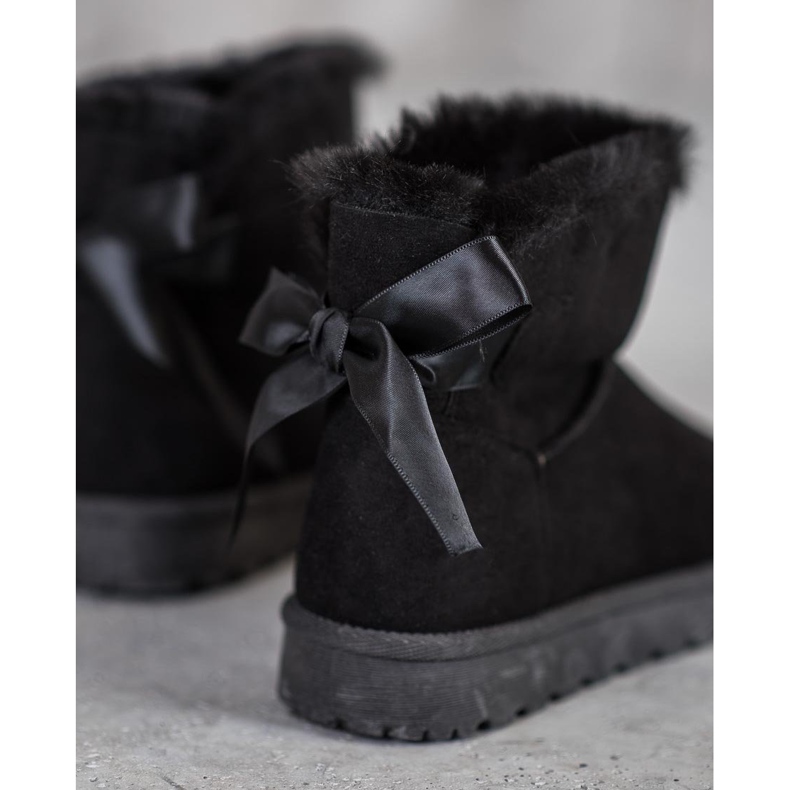 SHELOVET Mukluki caliente con un lazo negro 1