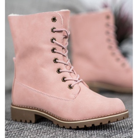 SHELOVET Botas de montaña con vástago retráctil rosado 5