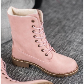 SHELOVET Botas de montaña con vástago retráctil rosado 6