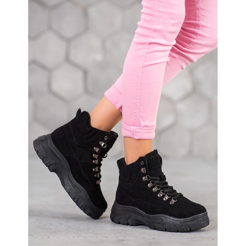 Yes Mile Tramperos cómodos en la plataforma negro 2 Yes Mile Tramperos cómodos en la plataforma negro 2