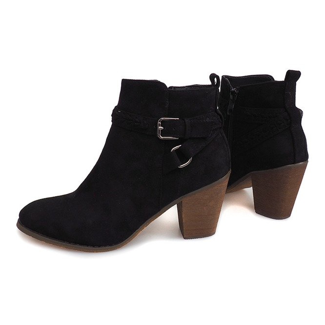 Boots On Heel 99-267 Negro 1