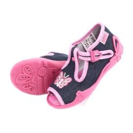 Calzado infantil befado 213P112 azul marino rosado gris 5