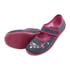 Calzado infantil befado 945Y289 azul marino multicolor rosa 4