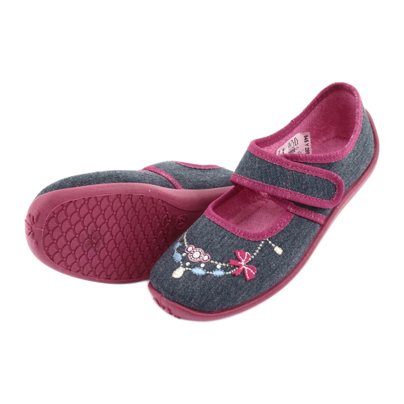 Calzado infantil befado 945Y289 azul marino multicolor rosado 4