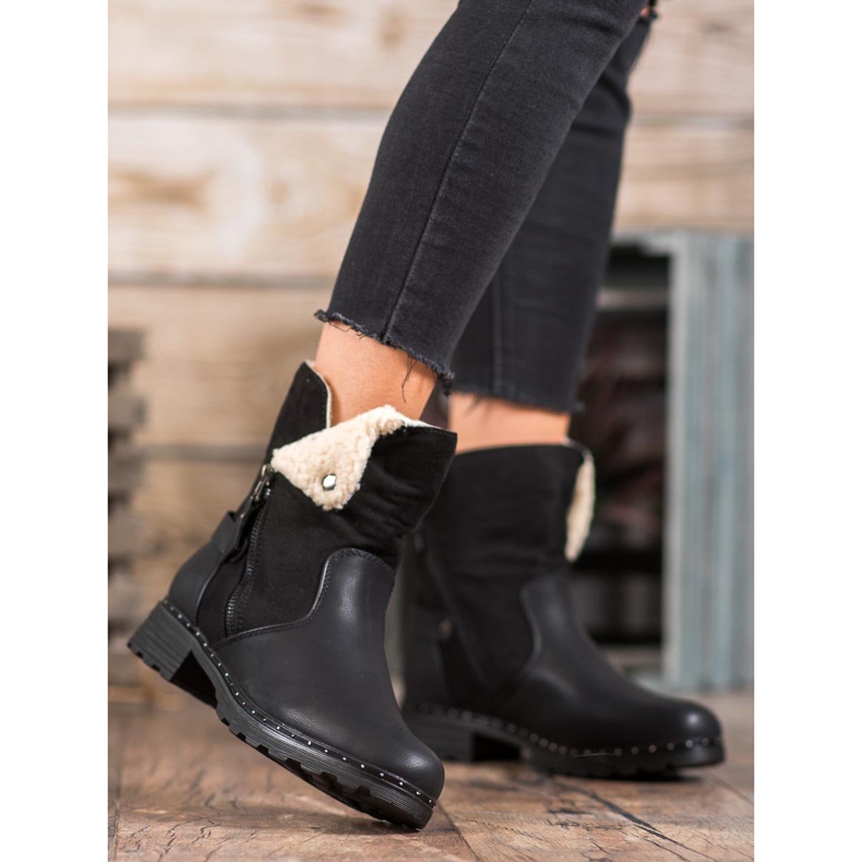 SHELOVET Trabajadores con un zapato enrollado negro 1 SHELOVET Trabajadores con un zapato enrollado negro 1