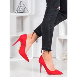 R'S Tacones de ante rojo 2