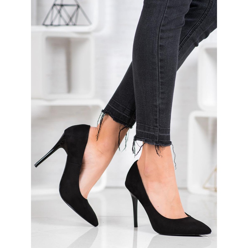 R'S Tacones de ante negro 2