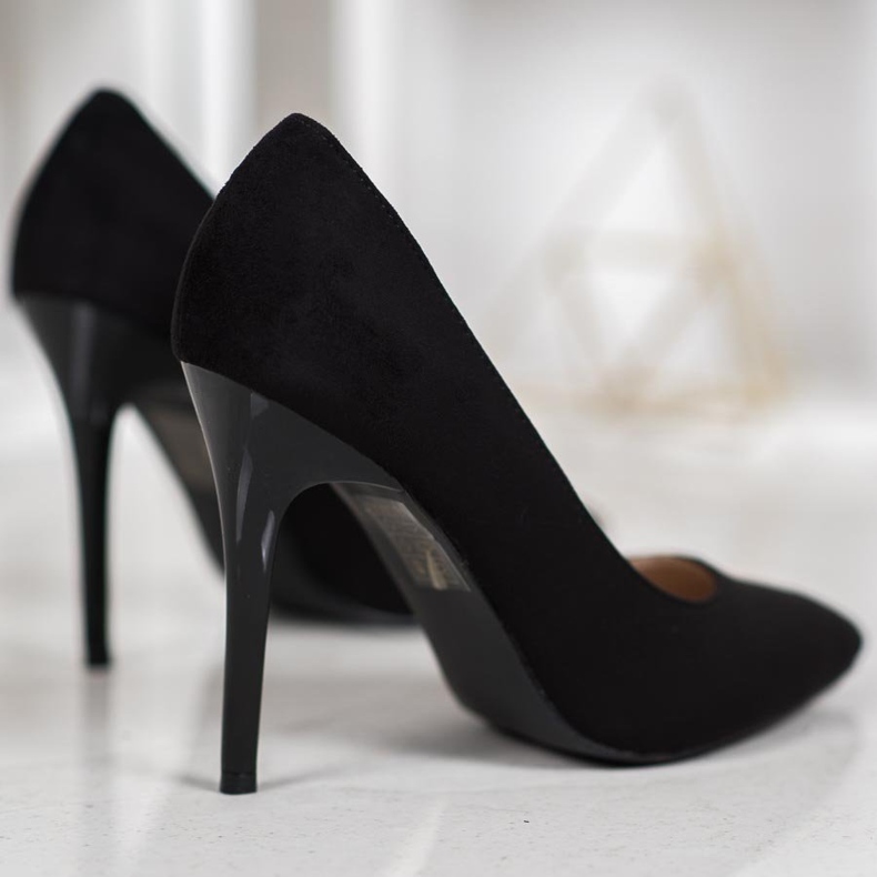 R'S Tacones de ante negro 1