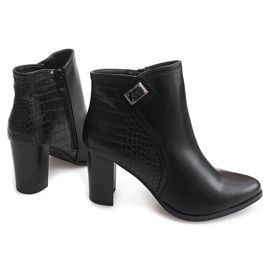 Boots On Heel 6315 Negro 1 Boots On Heel 6315 Negro 1