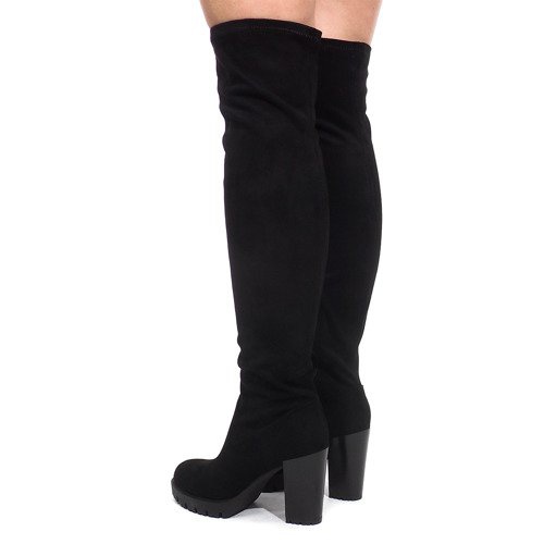 Botas extra altas en el talón CD108 Negro 1
