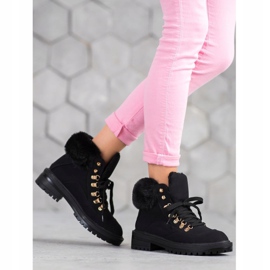 Botas de textil con pelo VICES negro 5