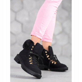 Botas de textil con pelo VICES negro 1 Botas de textil con pelo VICES negro 1