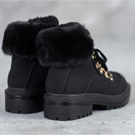 Botas de textil con pelo VICES negro 3