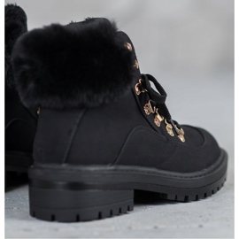 Botas de textil con pelo VICES negro 4