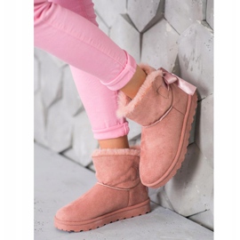 SHELOVET Mukluki con una perla rosa 2