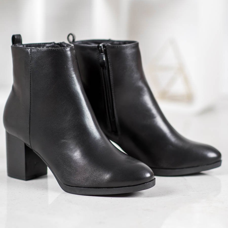 Weide Botas cómodas en un poste negro 2