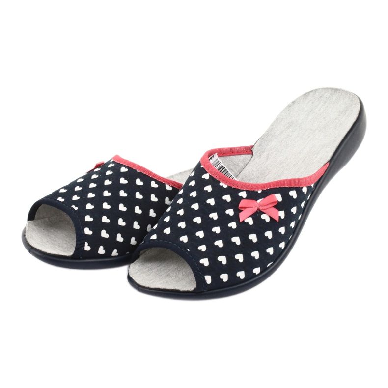 Zapatos mujer befado corazones pu 254D099 blanco rojo azul marino 3