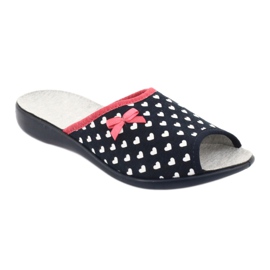 Zapatos mujer befado corazones pu 254D099 blanco rojo azul marino 1
