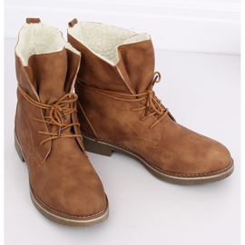 Camel 758-PA Botas camel en piel de oveja marrón 3