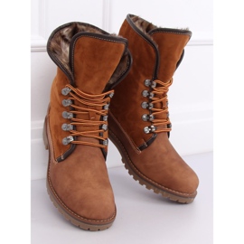 Botas de madera con piel de camello 331H-PA Camel marrón 3