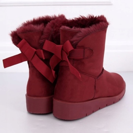 Botas de nieve granate para mujer A-3 Wine Red rojo 4