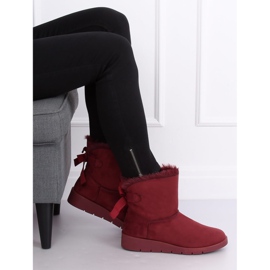 Botas de nieve granate para mujer A-3 Wine Red rojo 6
