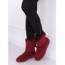 Botas de nieve granate para mujer A-3 Wine Red rojo 5