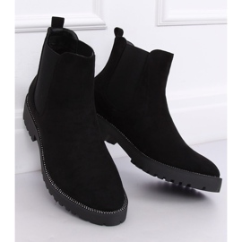 Botines Chelsea negros para mujer 7683-PA Negro 4