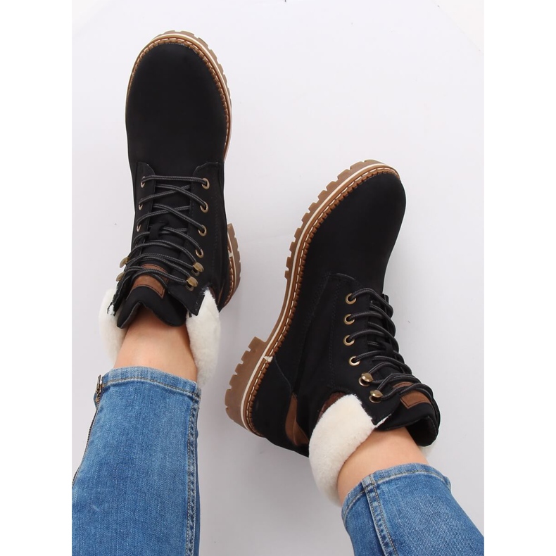 Botas de madera negras 185-PA Black negro 2 Botas de madera negras 185-PA Black negro 2