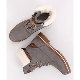 Botas de madera grises para mujer 185-PA Gris 4