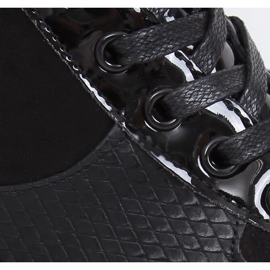 Zapatos de suela alta NS067 Negro 6