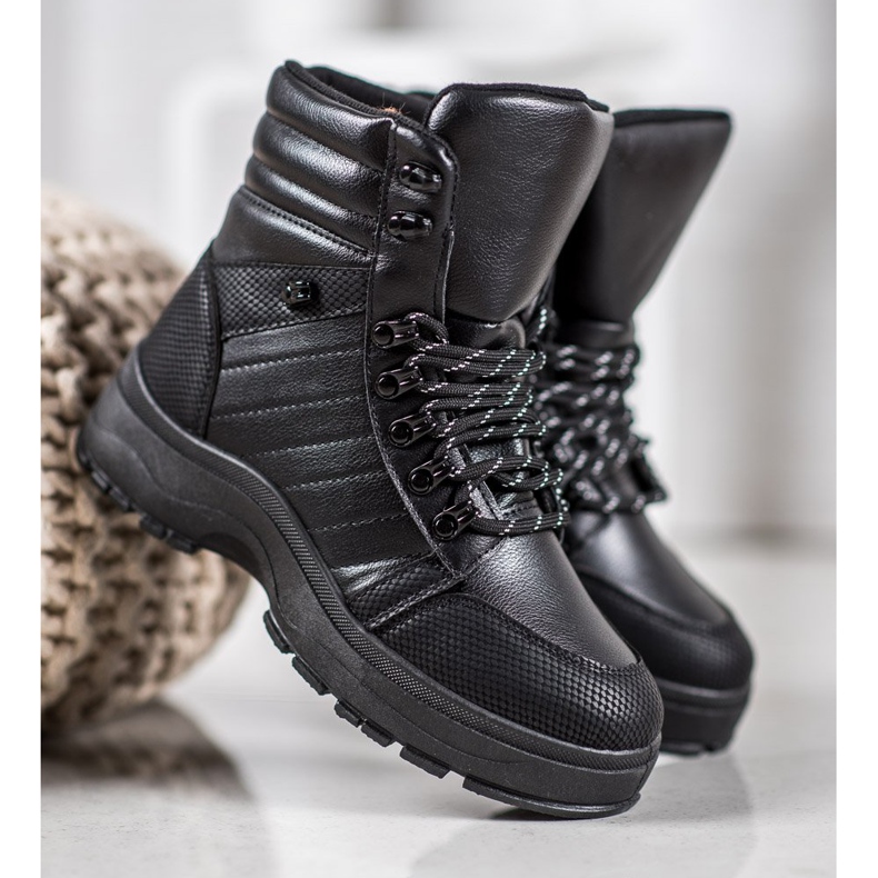 Yes Mile Zapatillas negras en la plataforma negro 2