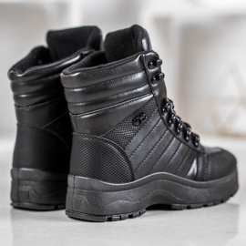 Yes Mile Zapatillas negras en la plataforma negro 4
