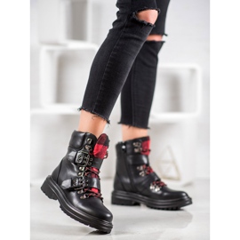 Weide Botas Rock con Hebilla negro 2