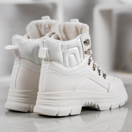 SHELOVET Zapatillas cálidas blanco 3