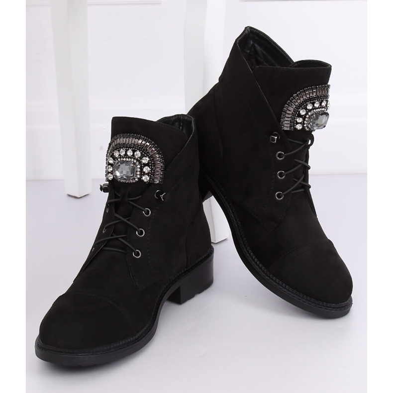 Botas de ante negro E9315 Negro 1