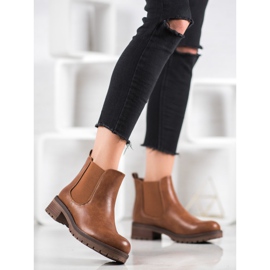 SDS Botines Chelsea marrones marrón 1