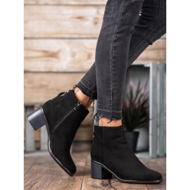 Super Me Botas calientes en tacones altos negro 1