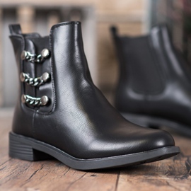 SHELOVET Botas Chelsea elegantes negro 3