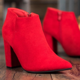 Marquiz Botas sexy con cremallera rojo 4