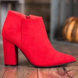 Marquiz Botas sexy con cremallera rojo 3