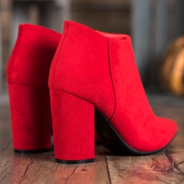Marquiz Botas sexy con cremallera rojo 5