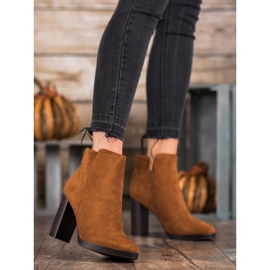 Super Me Botas de gamuza de moda marrón 1 Super Me Botas de gamuza de moda marrón 1