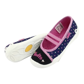 Calzado infantil befado 116X255 azul marino rosado 5