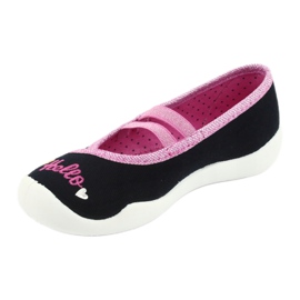 Calzado infantil befado 116X255 azul marino rosado 2