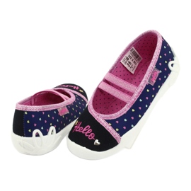 Calzado infantil befado 116X255 azul marino rosado 4