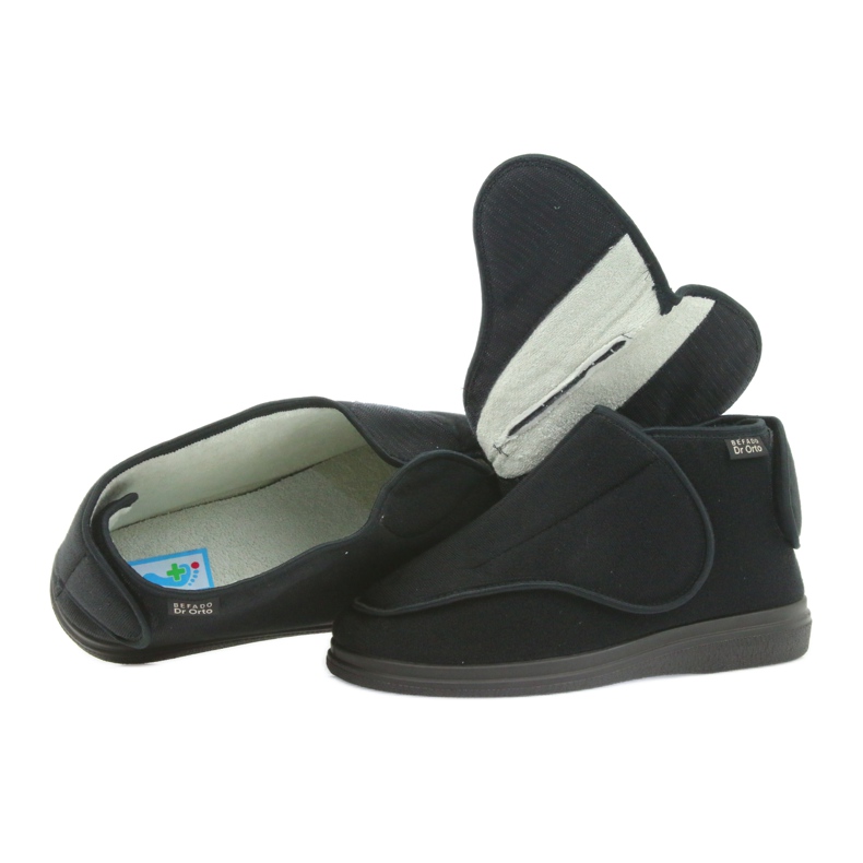 Dra. Befado zapatillas para hombres PU 163M002 Negro 2